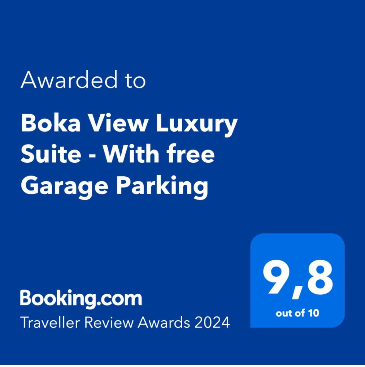 Boka View Luxury Suite - With Free Garage Parking 科托尔 外观 照片